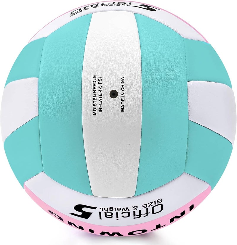 INTOWIND Volleyball Soft Touch Volleyballs Beach Volleyball Outdoor Indoor Volleyballs Beach Park Gym Games Training Official Size 5 Volleyball - Image 3